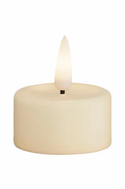 DeluxeHomeart Lys & Duft>LED fyrfadslys 4x4,5 cm 2 stk. Fløde