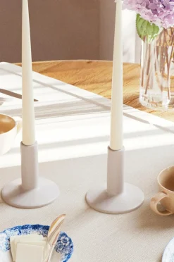 DeluxeHomeart Lys & Duft>LED Keglelys skinnende 2,2x28 cm 2 stk. Fløde