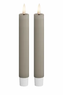 DeluxeHomeart LED Keglelys 2,2x15 cm 2 stk. Sand Hot