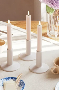 DeluxeHomeart Lys & Duft>LED Keglelys 2,2x15 cm 2 stk. Lyserød