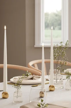 DeluxeHomeart LED Keglelys skinnende 2,2x28 cm 2 stk. Vit Best