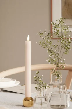 DeluxeHomeart LED-kronelys 2,2x24 cm 2 stk. Lyserød