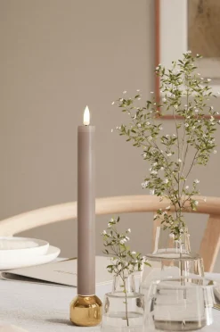 DeluxeHomeart LED-kronelys 2,2x24 cm 2 stk. Mocca Hot