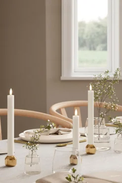 DeluxeHomeart LED-kronelys 2,2x24 cm 2 stk. Vit Hot