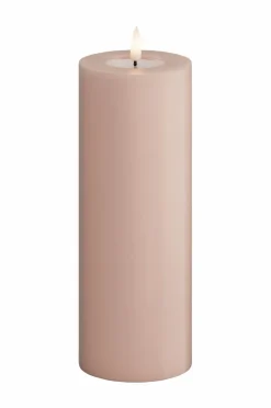 DeluxeHomeart Lys & Duft>LED-søjlelys 7,5x20 cm Light pink