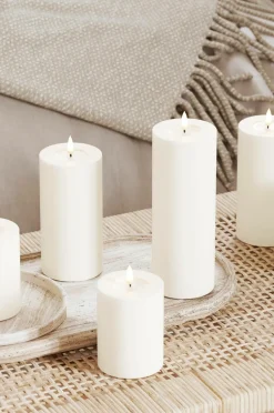 DeluxeHomeart LED-søjlelys 5x12,5 cm Vit Outlet