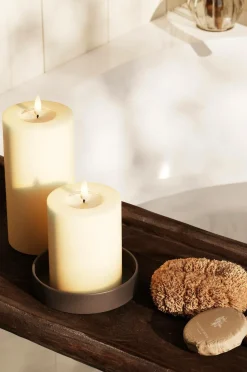 DeluxeHomeart LED-søjlelys 7,5x15 cm Creme Online