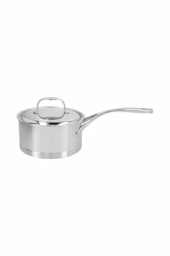 Demeyere - Kasserolle med låg 18 cm, 2,2 l Atlantis 7 Nikkelpletteret messing New