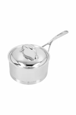 Demeyere - Kasserolle med låg 18 cm, 2,2 l Atlantis 7 Nikkelpletteret messing New