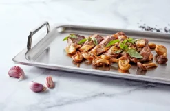 Demeyere Pander & Gryder>Grillplade Teppanyaki 39x27 cm Specialties 5 Nikkelpletteret messing