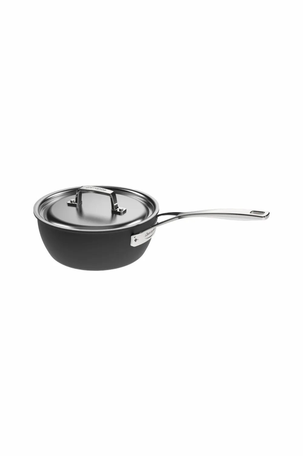 Demeyere Pander & Gryder>Sauteuse Black 5 med lås 20 cm 2 L Sort, sølv