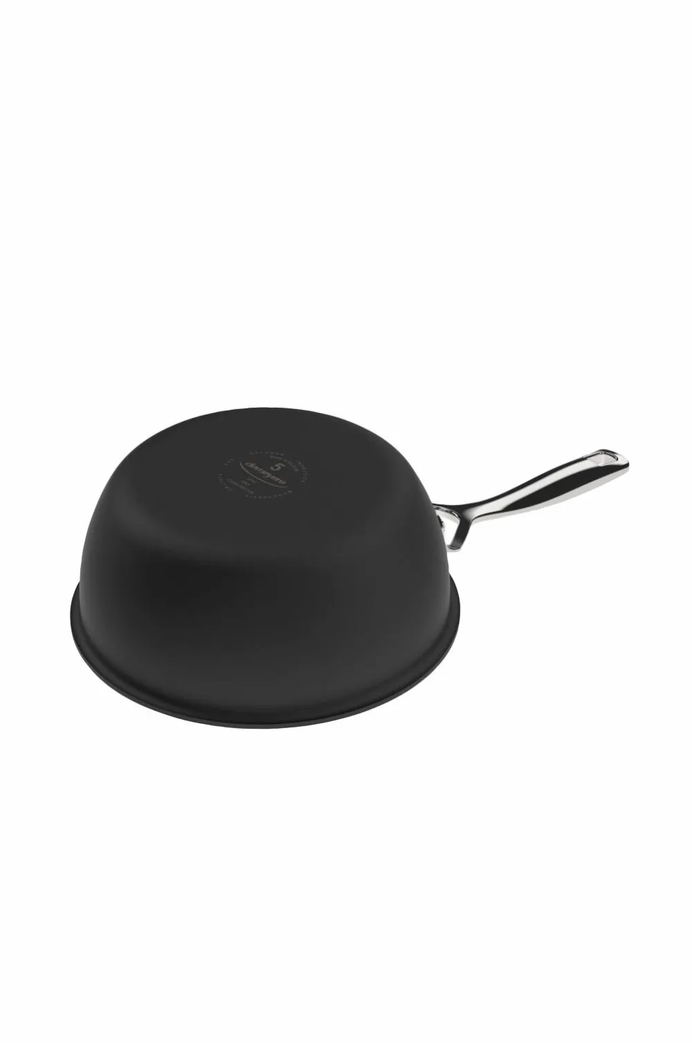 Demeyere Pander & Gryder>Sauteuse Black 5 med lås 20 cm 2 L Sort, sølv