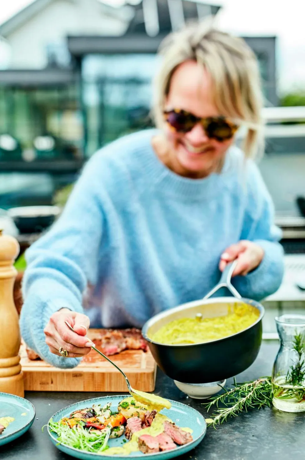 Demeyere Pander & Gryder>Sauteuse Black 5 med lås 20 cm 2 L Sort, sølv