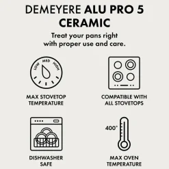 Demeyere Stekpanna Alu Pro 5 Ceraforce 28 cm Sort Discount