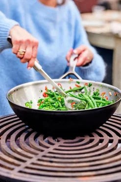 Demeyere Wok Sort 5, 30 cm Sort, sølv Sale