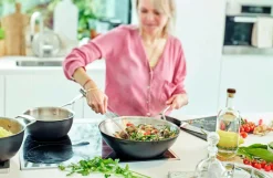 Demeyere Wok Sort 5, 30 cm Sort, sølv Sale