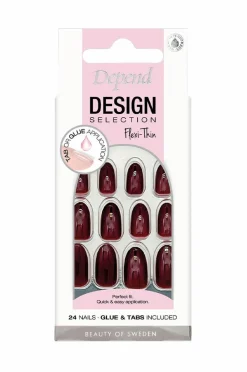 Depend Design Selection Medium Oval Bordeaux Red Hot