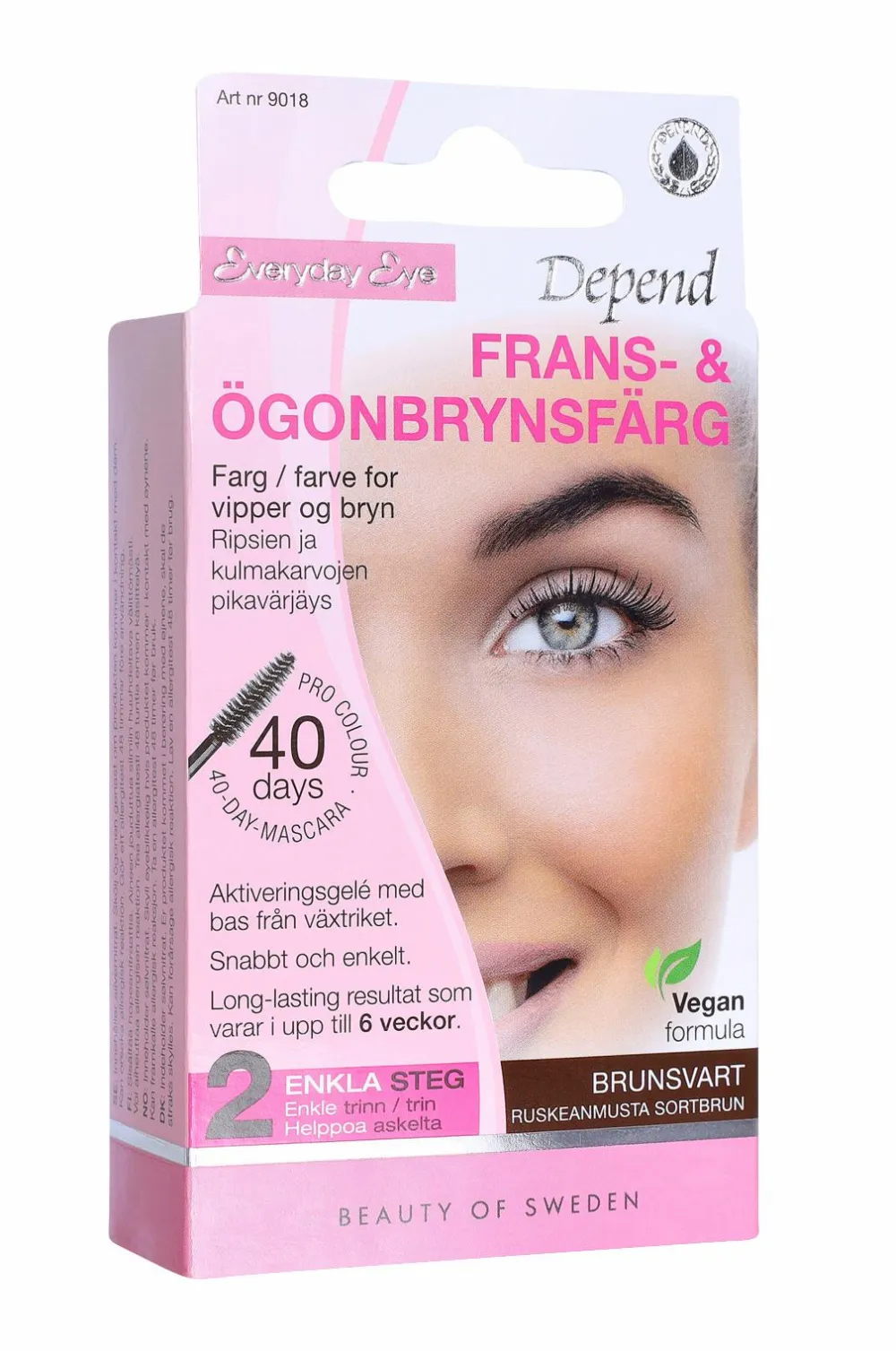 Depend Øjenbryn>Farve til vipper og øjenbryn Brun sort