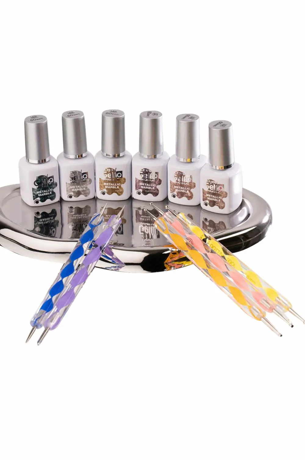 Depend Negle>Gel iQ Metallic Marble Pyrite