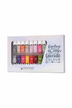 Depend Makeup|Gaveæsker>Giftbox Nail Polish 15-Pak No Color
