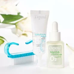 Depend O2 Nail Care 2 Step Action Nail Care Kit No Color New