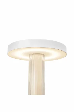 Design For The People Genopladelige Lamper>Bordlampe Trezzi Bærbar Transperant/hvid/krom