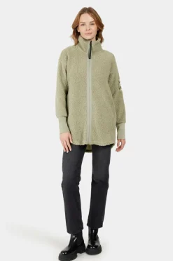 Didriksons Fleecejakke Sally Wns FZ 2 Wilted leaf Clearance