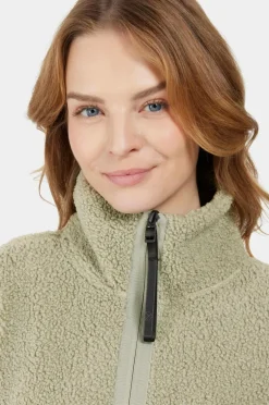 Didriksons Fleecejakke Sally Wns FZ 2 Wilted leaf Clearance