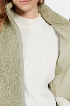 Didriksons Fleecejakke Sally Wns FZ 2 Wilted leaf Clearance