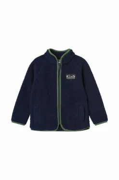 Didriksons Fleecetrøje Gibbs Kids Fullzip 2 Navy New