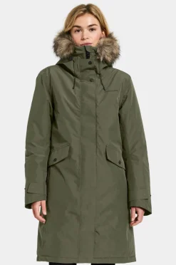 Didriksons Parka Erika Wns Parka Deep green Discount