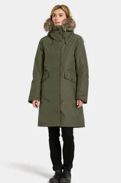Didriksons Parka Erika Wns Parka Deep green Discount