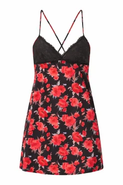 DORINA Nattøj>Natkjole Anahi-floral Black