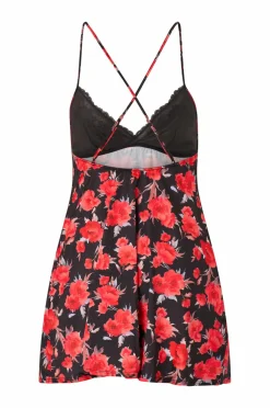 DORINA Nattøj>Natkjole Anahi-floral Black