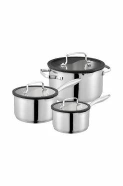 Dorre Pander & Gryder>Gryde Karla sæt af 3 Rustfrit stål