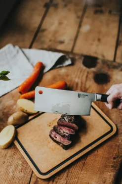 Dorre Kinesisk kokkekniv Asama Sort/rustfrit stål Clearance