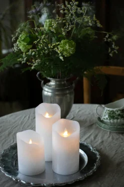 Dorre Lys & Duft>LED-lys Elvira Hvid