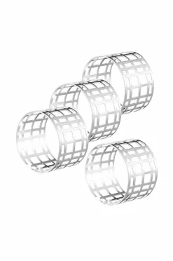 Dorre Servietringe Servina 4-pak Sølvfarvet