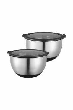 Dorre Skål Belle 2 stk. med gennemsigtigt låg Rustfrit stål