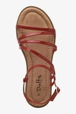 Duffy Sandaler Red Clearance