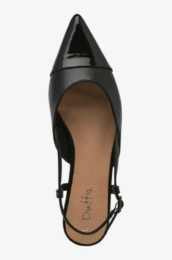 Duffy Slingback Shoes Black Discount