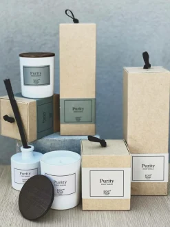 Eightmood Duftlys, Purity Burnt vanilla Beige/brun/hvid Sale