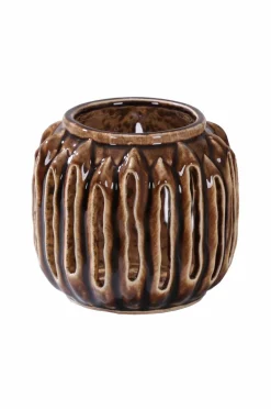 Eightmood Lysestager & Lanterner>Lanterne Thorn lille Mørkebrun (mörkbrun)/kakaobrun