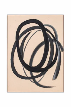 Eightmood Posters & Billeder>Maleri Circles Sort (brun)