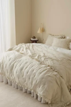 Ellos Sengetæppe Aimee Lys beige Hot