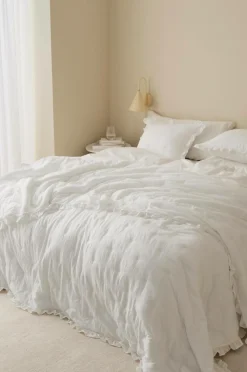 Ellos Sengetæpper>Sengetæppe Aimee Hvid