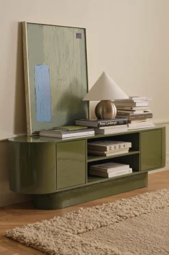 Ellos Tv-Bænke>Tv-bord High Gloss Low Grøn