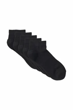 Ellos Collection Ankelstrømper Sporty Sneaker 5-pak Sort Sale