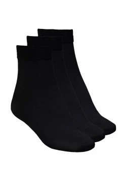 Ellos Collection Ankelstrømper 55 Denier, 3-pak Sort