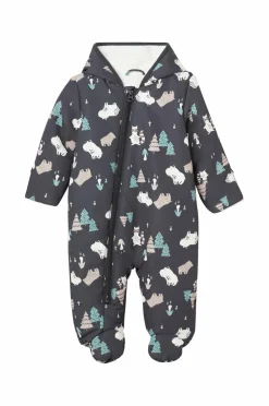 Ellos Collection Babyoverall Honey Mørkegråmønstret Outlet